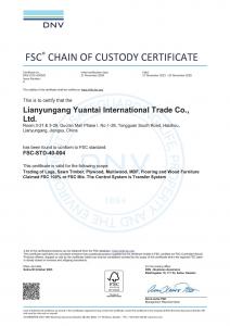  FSC CERTIFICATE